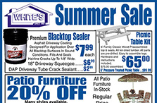White's Lumber | Summer Sale | 7.2005
